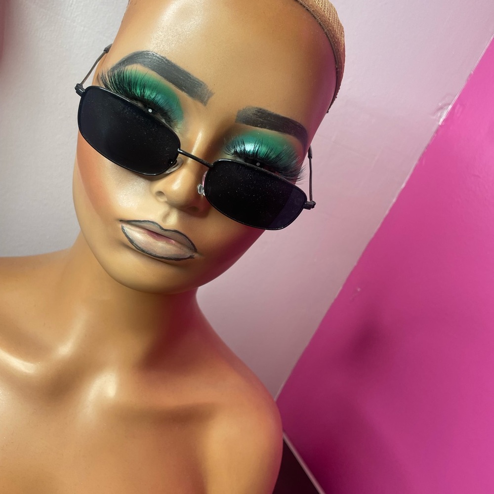 Black rectangle shades.